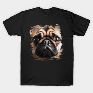 Pug Face Pug Dog Lover T-Shirt
